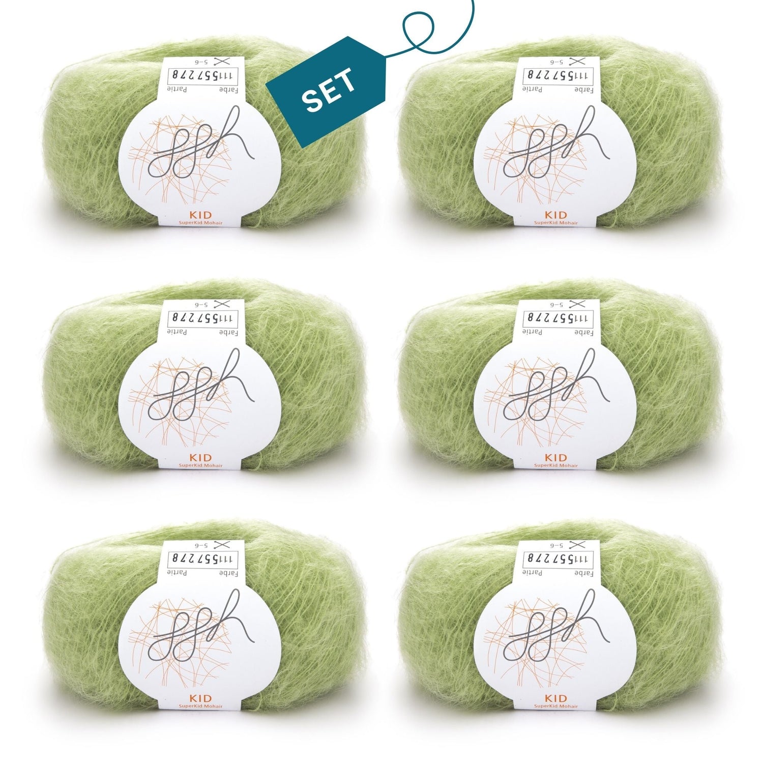 ggh Kid Box | 150g Set (6x25g)| 111 - Pistaziengrün - ggh Wolle