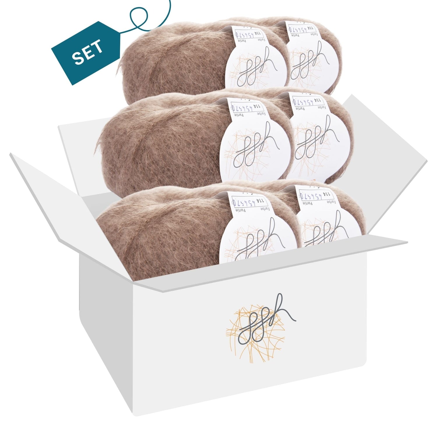 ggh Kid Box | 150g Set (6x25g)| 114 - Fuchs - ggh Wolle