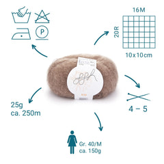 ggh Kid Box | 150g Set (6x25g)| 114 - Fuchs - ggh Wolle