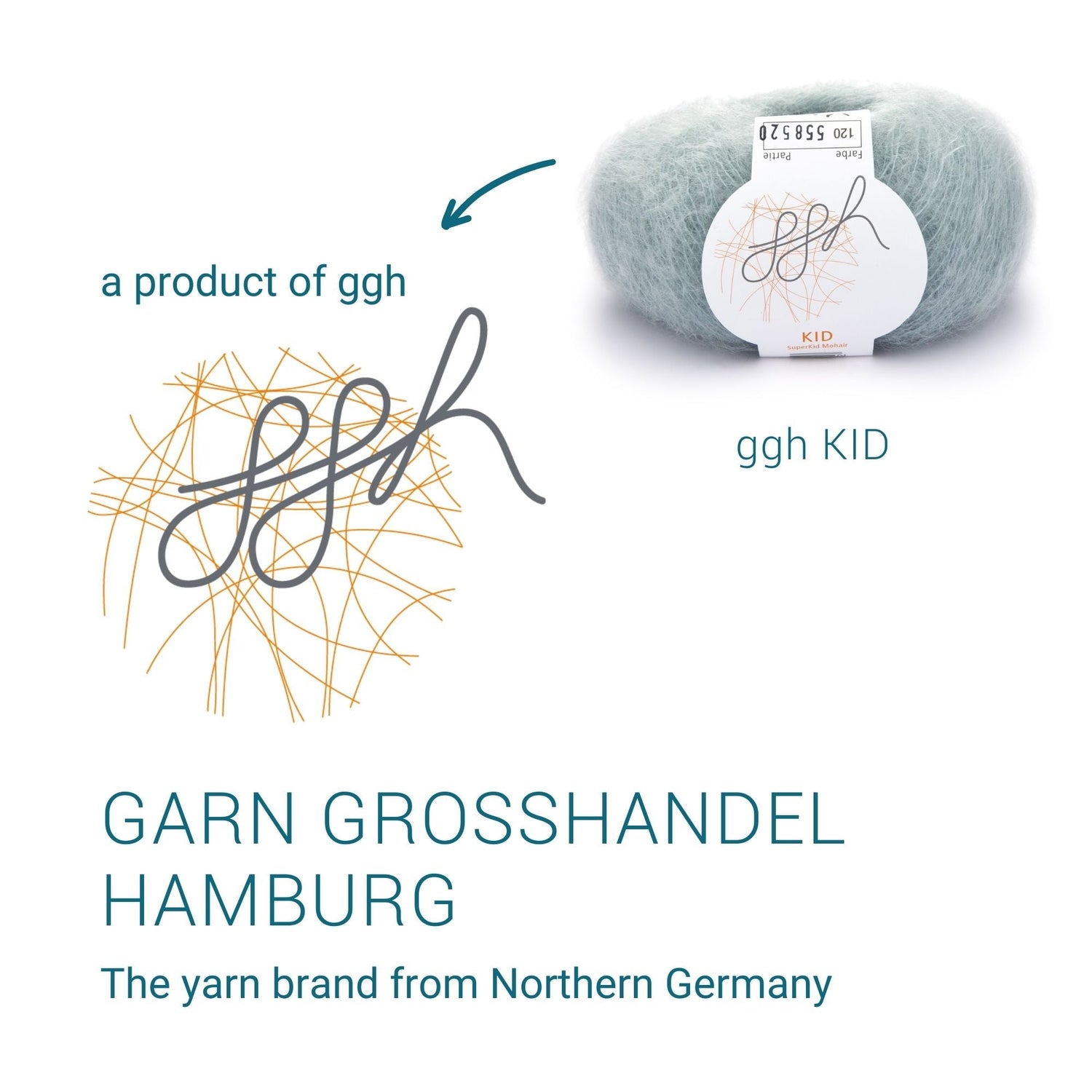 ggh Kid Box | 150g Set (6x25g)| 120 - Schimmerndes Glas - ggh Wolle