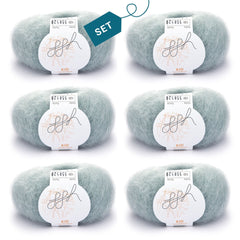 ggh Kid Box | 150g Set (6x25g)| 120 - Schimmerndes Glas - ggh Wolle