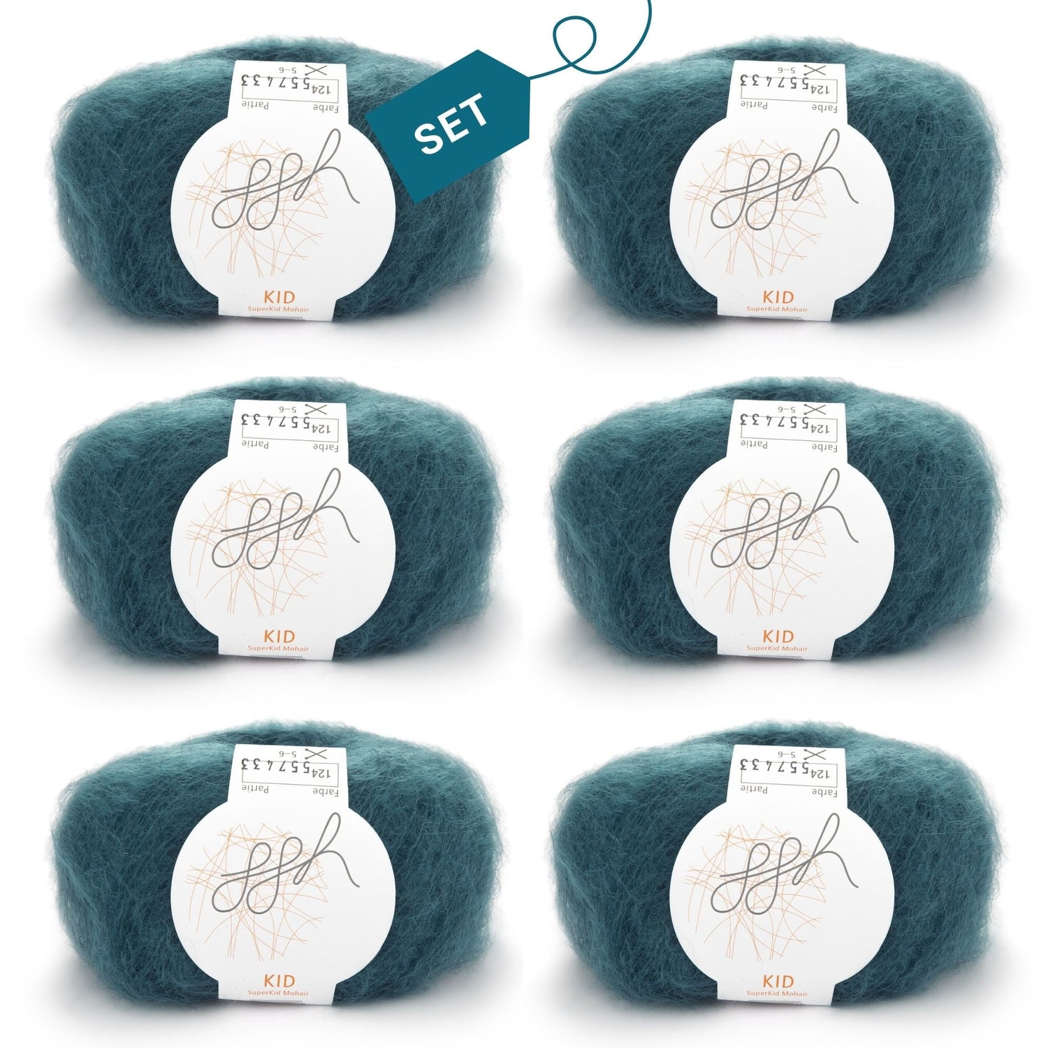 ggh Kid Box | 150g Set (6x25g)| 124 - Entenblau - ggh Wolle