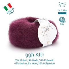ggh Kid Box | 150g Set (6x25g)| 126 - Burgunderrot - ggh Wolle