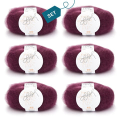 ggh Kid Box | 150g Set (6x25g)| 126 - Burgunderrot - ggh Wolle