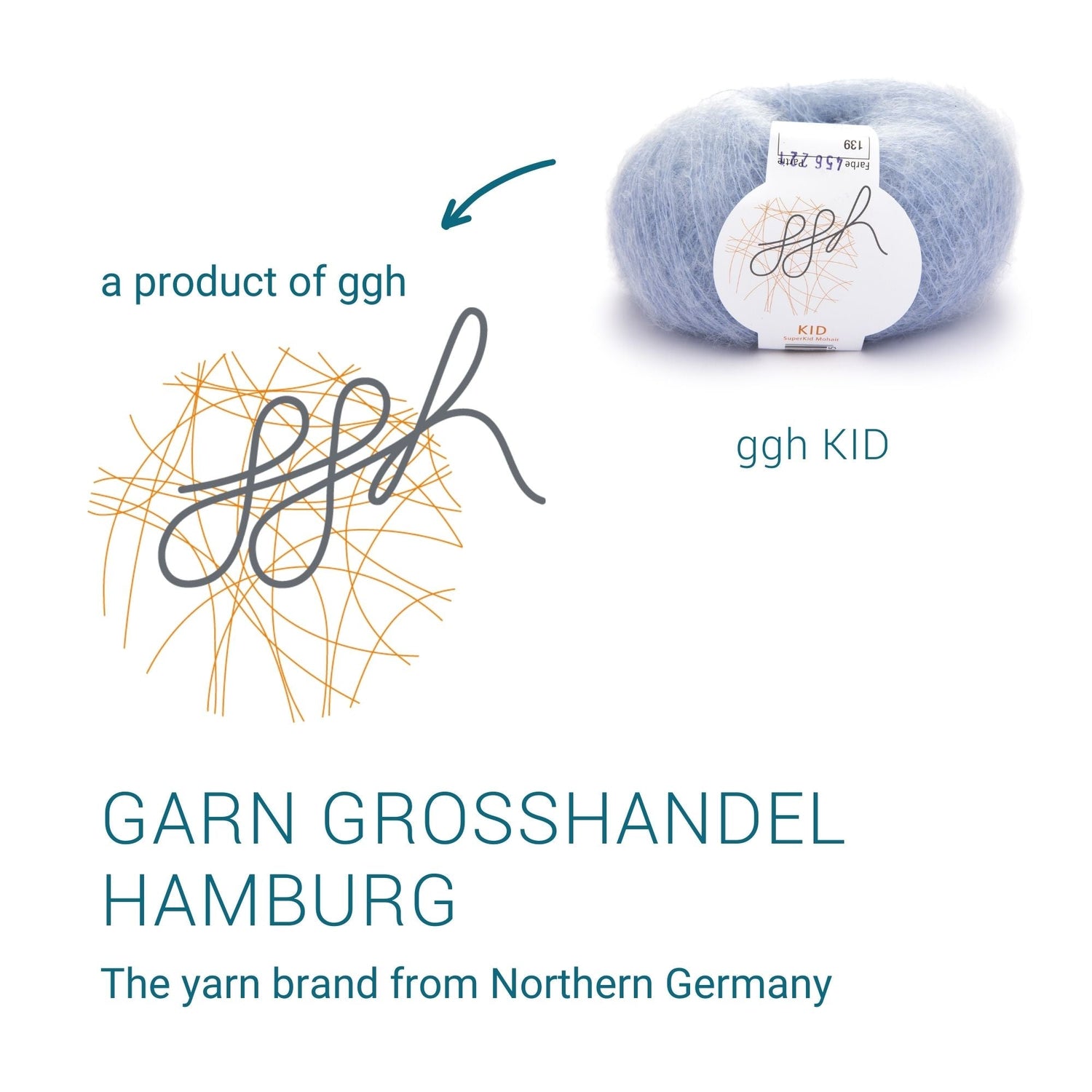 ggh Kid Box | 150g Set (6x25g)| 139 - Eisblau - ggh Wolle