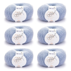 ggh Kid Box | 150g Set (6x25g)| 139 - Eisblau - ggh Wolle
