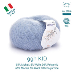 ggh Kid Box | 150g Set (6x25g)| 139 - Eisblau - ggh Wolle