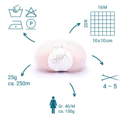 ggh Kid Box | 150g Set (6x25g)| 144 - Puderrosé - ggh Wolle
