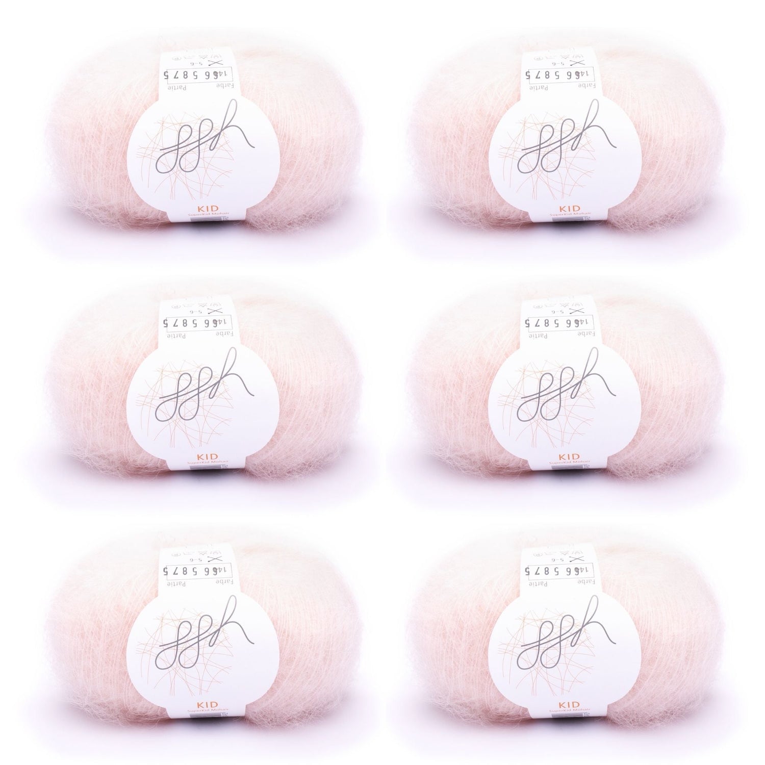 ggh Kid Box | 150g Set (6x25g)| 144 - Puderrosé - ggh Wolle