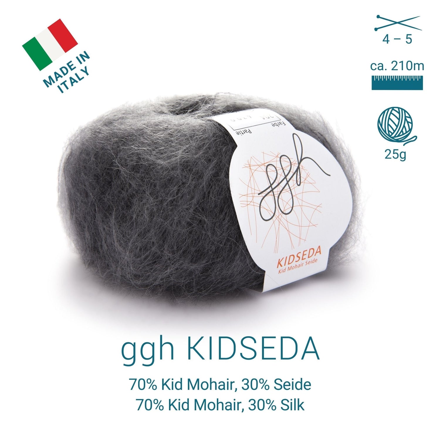 ggh Kidseda Box | 204 - Grau - Anthrazit meliert - ggh Wolle