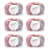 ggh Kidseda Box | 205 - Lachs - Grau meliert - ggh Wolle