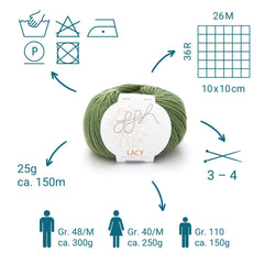 GGH Lacy | 007 - Olivgrün - ggh Wolle