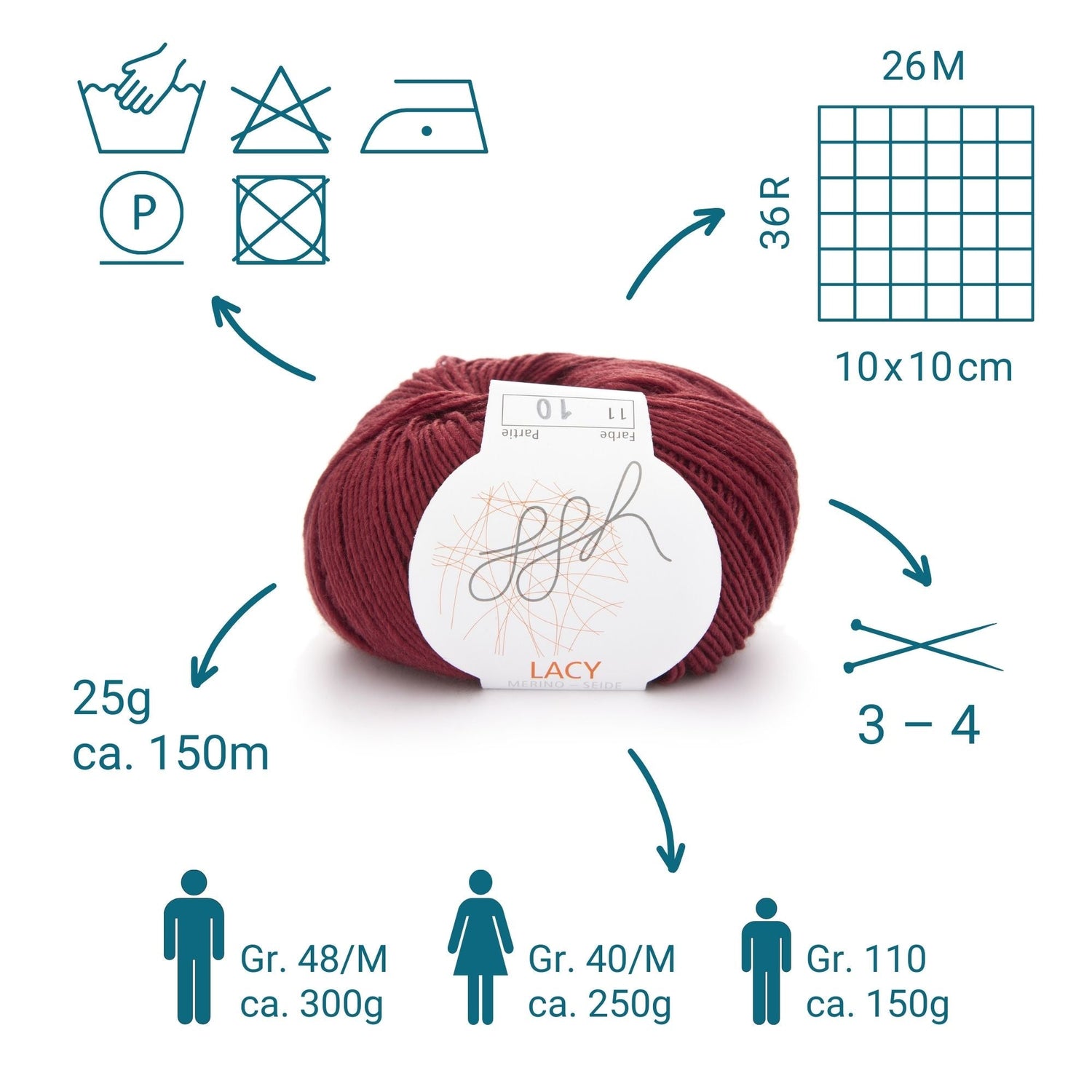 GGH Lacy | 011 - Kardinalrot - ggh Wolle