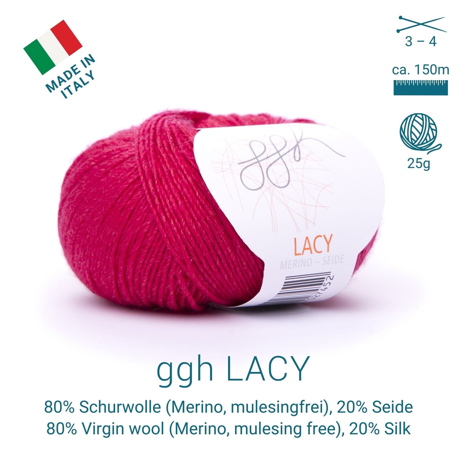 GGH Lacy | 017 - Korallenrot - ggh Wolle