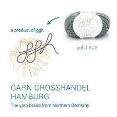 GGH Lacy | Merinowolle mit Seide | 25g - 150m | 009 - Grüngrau - ggh Wolle