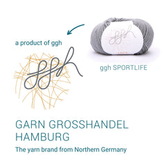 GGH Lacy | Merinowolle mit Seide | 25g - 150m | 020 - Grau - ggh Wolle