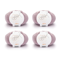 ggh Lacy | Set mit 4 x 25g (insg. 100g) - 002 - Rosa - ggh Wolle