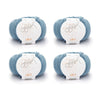 ggh Lacy | Set mit 4 x 25g (insg. 100g) - 004 - Eisblau - ggh Wolle