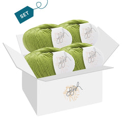 ggh Lacy | Set mit 4 x 25g (insg. 100g) - 006 - Apfelgrün - ggh Wolle