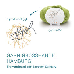ggh Lacy | Set mit 4 x 25g (insg. 100g) - 006 - Apfelgrün - ggh Wolle