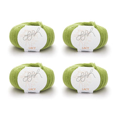 ggh Lacy | Set mit 4 x 25g (insg. 100g) - 006 - Apfelgrün - ggh Wolle