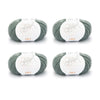 ggh Lacy | Set mit 4 x 25g (insg. 100g) - 009 - Grüngrau - ggh Wolle