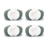 ggh Lacy | Set mit 4 x 25g (insg. 100g) - 009 - Grüngrau - ggh Wolle
