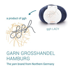 ggh Lacy | Set mit 4 x 25g (insg. 100g) - 013 - Dunkelblau - ggh Wolle
