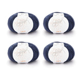 ggh Lacy | Set mit 4 x 25g (insg. 100g) - 013 - Dunkelblau - ggh Wolle