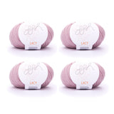 ggh Lacy | Set mit 4 x 25g (insg. 100g) - 015 - Pastell Rosa - ggh Wolle