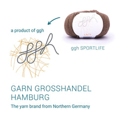 ggh Lacy | Set mit 4 x 25g (insg. 100g) - 018 - Braun - ggh Wolle