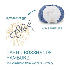 ggh Lacy | Set mit 4 x 25g (insg. 100g) - 021 - Blau - ggh Wolle