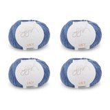 ggh Lacy | Set mit 4 x 25g (insg. 100g) - 021 - Blau - ggh Wolle