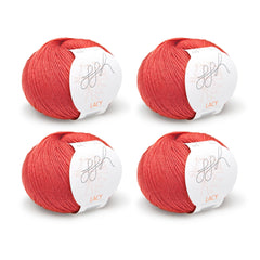 ggh Lacy | Set mit 4 x 25g (insg. 100g) - 027 - Marsrot - ggh Wolle