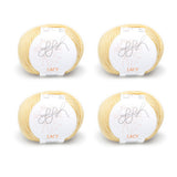 ggh Lacy | Set mit 4 x 25g (insg. 100g) - 028 - Senfgelb - ggh Wolle