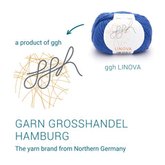 ggh Linova | 100% Baumwolle | 100m/50g | 039 - Mittelblau - ggh Wolle