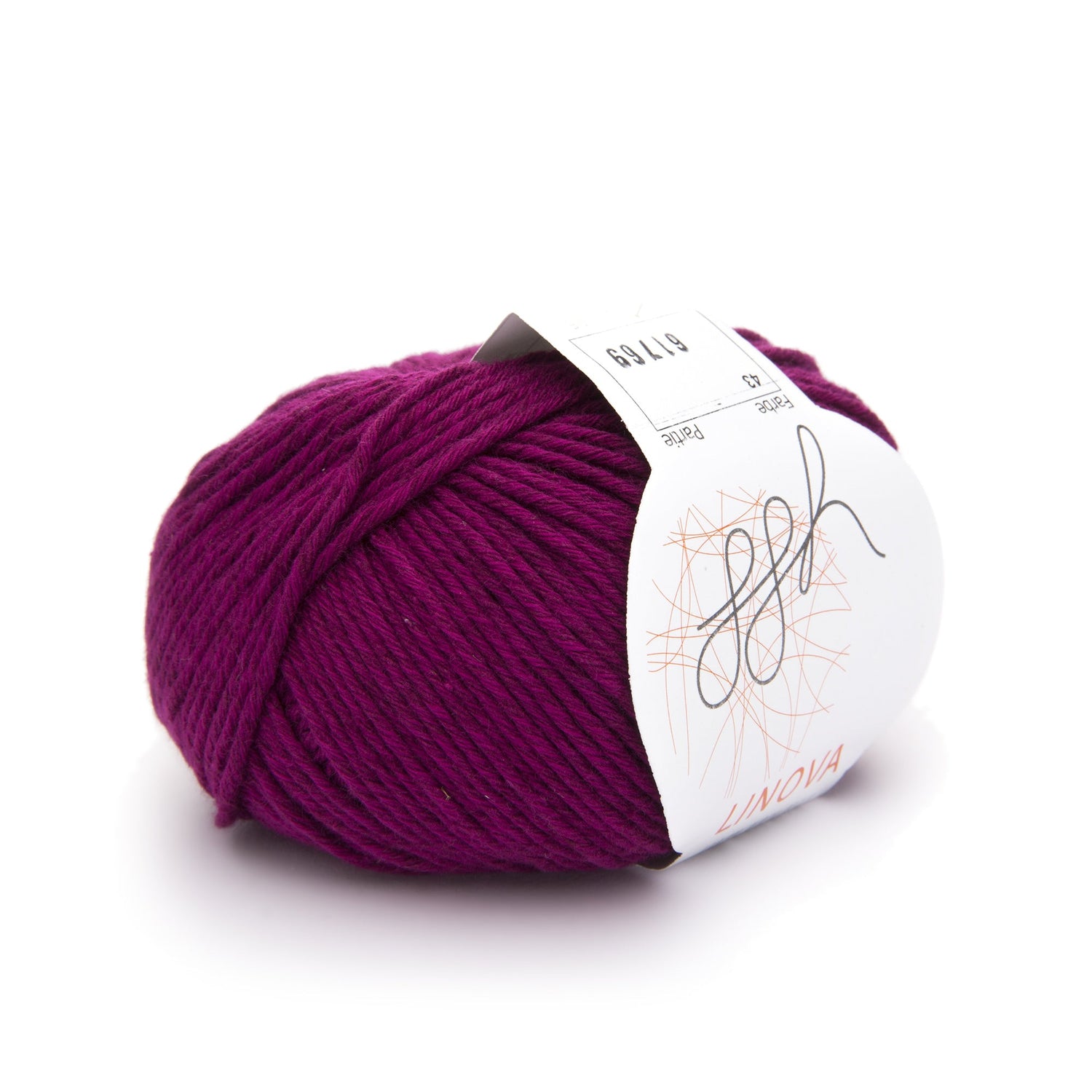 ggh Linova | 100% Baumwolle | 100m/50g | 043 - Tiefes Beerenrot - ggh Wolle