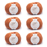 ggh Maxima Box | 300g Set (6x50g) – 032 – Rostorange - ggh Wolle