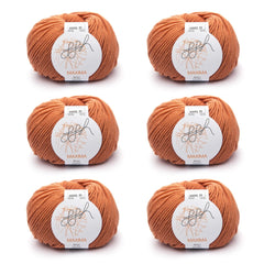 ggh Maxima Box | 300g Set (6x50g) – 032 – Rostorange - ggh Wolle