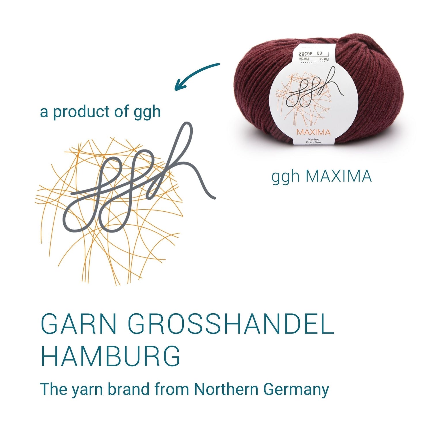 ggh Maxima Box | 300g Set (6x50g) – 060 – Ochsenblut - ggh Wolle