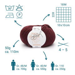 ggh Maxima Box | 300g Set (6x50g) – 060 – Ochsenblut - ggh Wolle