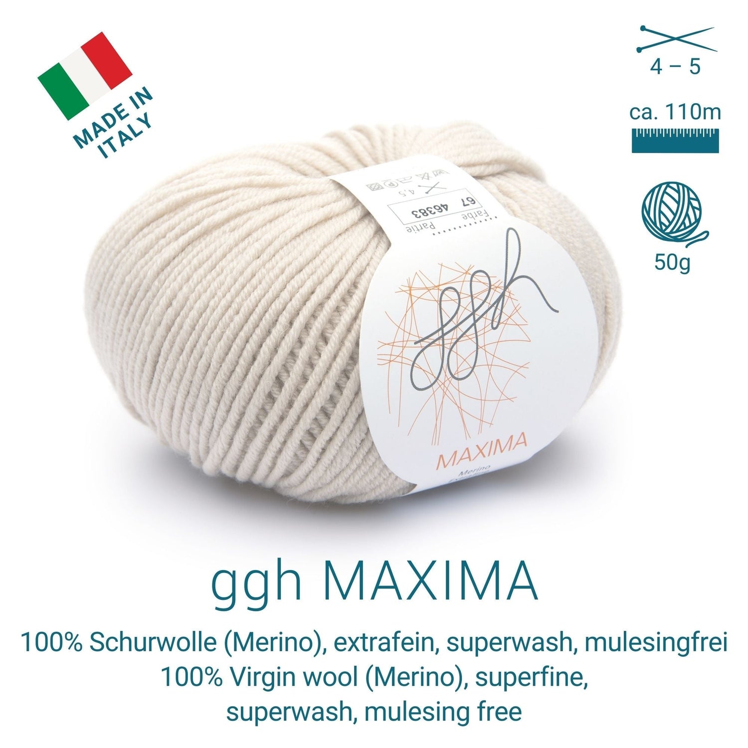 ggh Maxima Box | 300g Set (6x50g) – 067 – Angorakanin - ggh Wolle