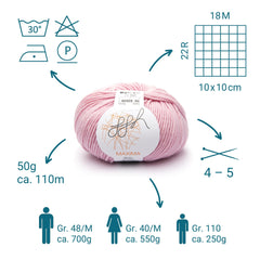 ggh Maxima Box | 300g Set (6x50g) – 078 – Puderrosa - ggh Wolle