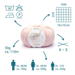 ggh Maxima | Merinowolle | 110m/50g | 015 - Apricot - ggh Wolle