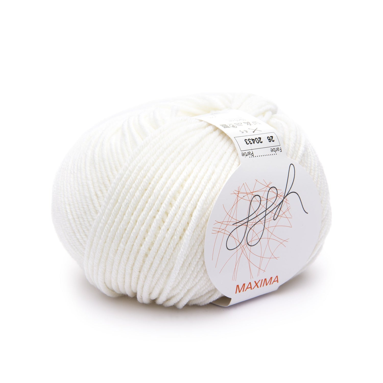 ggh Maxima | Merinowolle | 110m/50g | 026 - Weiß - ggh Wolle