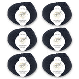 ggh Merino Deluxe - 300g Set (6x50g) - 001 - Schwarz - ggh Wolle