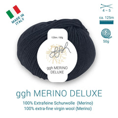 ggh Merino Deluxe - 300g Set (6x50g) - 001 - Schwarz - ggh Wolle