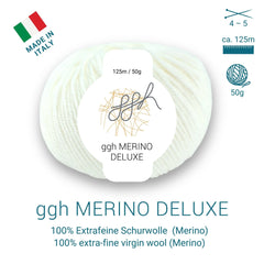 ggh Merino Deluxe - 300g Set (6x50g) - 002 - Weiß - ggh Wolle