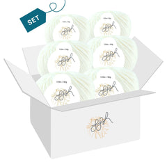 ggh Merino Deluxe - 300g Set (6x50g) - 002 - Weiß - ggh Wolle
