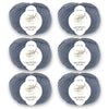 ggh Merino Deluxe - 300g Set (6x50g) - 004 - Mittelgrau - ggh Wolle